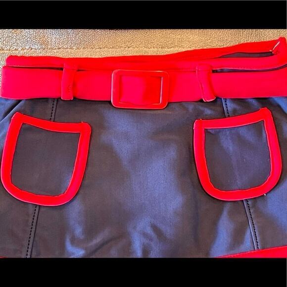 Old Navy red & blue two-piece infant girl bikini swimsuit in size 6-12 months. - Picture 5 of 8